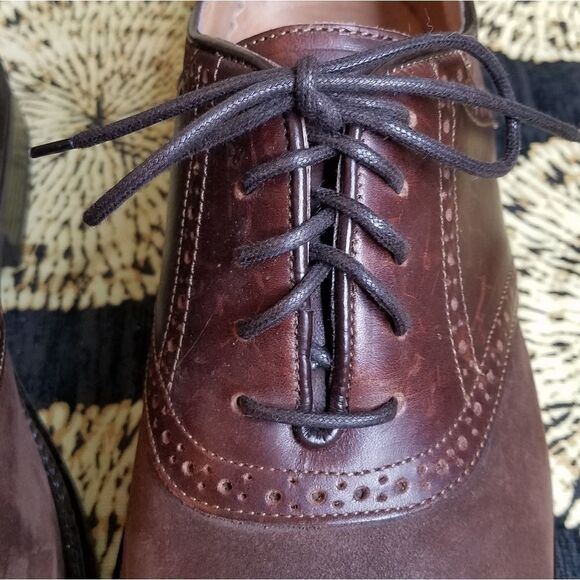 CROFT AND BARROW Brown Leather Dress Shoe‎ main image 5